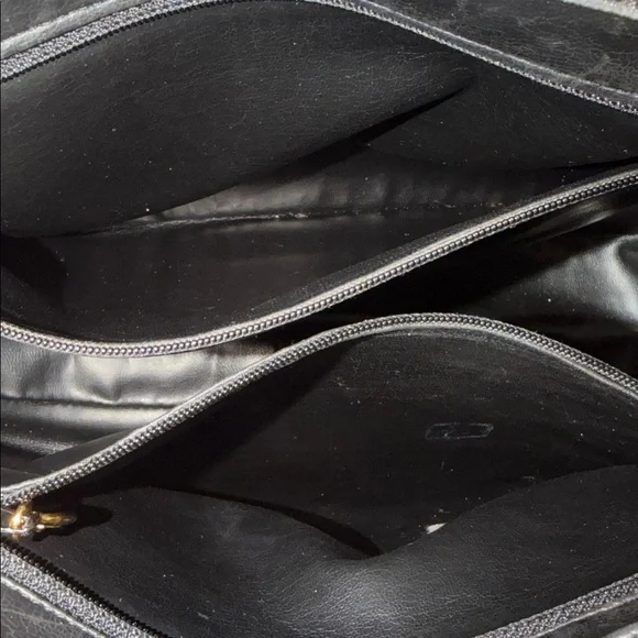 Authentic Chanel Triple CC Black/Gold Caviar Leather Chanel Shoulder Bag. - Picture 10 of 17